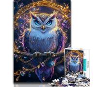 Puzzle da 1000 pezzi per adulti e adolescenti motivo: gufo di diamanti fantasy regalo di compleanno regali decorazione da parete per bambini dai 14 anni in su 75x50cm