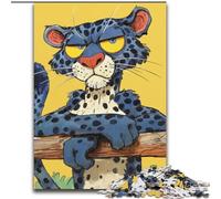 Puzzle da 1000 pezzi per adulti e adolescenti, motivo: leopardo anime, giocattoli educativi per l'apprendimento, decorazioni per la casa e regali unici (dimensioni 50x75cm)