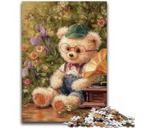 Puzzle da 1000 pezzi per adulti e adolescenti, motivo: orsacchiotto di peluche, difficile da completare ma divertente e umoristico, regalo di compleanno, regali, decorazione da parete 26x38cm