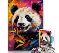 Puzzle da 1000 pezzi per adulti e adolescenti, motivo: panda colorato, interessante per ridurre lo stress e favorire l'interazione genitore-figlio (dimensioni 75x50cm)