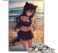 Puzzle da 1000 pezzi per adulti e adolescenti, motivo: ragazza anime, per bambini dai 14 anni in su, ideale come regalo per tutta la famiglia e gli amici dimensioni 26x38cm