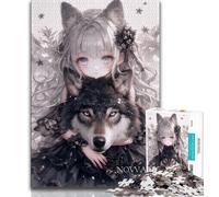 Puzzle da 1000 pezzi per adulti e adolescenti motivo: ragazza demone anime puzzle da 1000 pezzi per ammazzare il tempo durante le vacanze con pezzi completamente interconnessi e di forma casuale