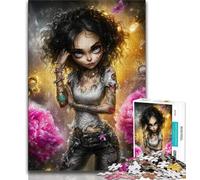 Puzzle da 1000 pezzi per adulti e adolescenti, motivo: ragazza oscura fantasy, puzzle da 1000 pezzi, antistress, per ammazzare il tempo in casa, per migliorare l'amore tra coppie (dimensioni 75x50cm)