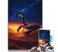 Puzzle da 1000 pezzi per adulti e adolescenti, motivo: Scorpione della galassia, decorazione per la casa, ideale per trascorrere momenti di relax in casa (75x50cm)