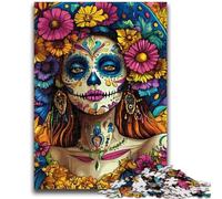 Puzzle da 1000 pezzi per adulti e adolescenti,motivo: teschio messicano,per ragazze,1000 pezzi per adolescenti,giochi educativi,decorazione per la casa,adatti per la decorazione del desktop,38x26cm