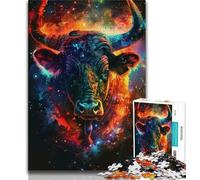 Puzzle da 1000 pezzi per adulti e adolescenti Mucche nelle stelle puzzle per adulti giocattoli per la decorazione della casa per età 14 anni in su 75x50cm