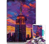 Puzzle da 1000 pezzi per adulti e adolescenti New York Cityscape Puzzle da 1000 pezzi attività divertente per la casa giocattoli per i giorni di pioggia regali di compleanno 38x26cm