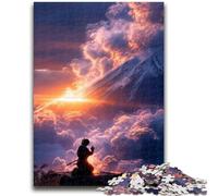 Puzzle da 1000 pezzi per adulti e adolescenti Ninja al tramonto per età 14 anni e oltre Bellissimo gioco di design Bellissimo gioco di design Ottimo regalo 50x75cm