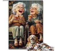 Puzzle da 1000 pezzi per adulti e adolescenti Nonna felice, gioco per famiglie, antistress, sfida difficile, migliora l'amore tra coppie, 50x75cm