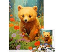 Puzzle da 1000 pezzi per adulti e adolescenti orsetto senza decorazione per la casa giocattoli opere d'arte regali giochi divertenti migliorare l'amore tra coppie dimensioni 38x26cm