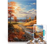 Puzzle da 1000 pezzi per adulti e adolescenti Paesaggio autunnale Fatto di cartone Adatto a partire dai 14 anni Gioco impegnativo Giochi Giocattoli Regalo misurare:26x38cm/10.24 x 14.96pollice