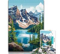 Puzzle da 1000 pezzi per adulti e adolescenti, paesaggio del Parco Nazionale di Banff, antistress, giocattoli per la decorazione della casa (75x50cm)