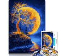 Puzzle da 1000 pezzi per adulti e adolescenti Paesaggio dorato, antistress per ammazzare il tempo in casa e migliorare l'amore tra coppie (38x26cm)