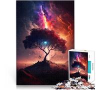 Puzzle da 1000 pezzi per adulti e adolescenti Paesaggio fantastico dell'albero Fatto di legno，per età pari o superiore a 14 anni Migliorare la memoria Giochi Giocattoli Regalo。misurare：50x75cm