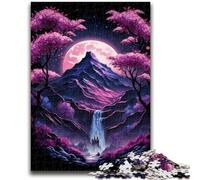 Puzzle da 1000 pezzi per adulti e adolescenti, paesaggio giapponese al neon, per età 14+, gioco intellettuale, regali di compleanno per Natale, 26x38cm