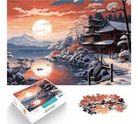 Puzzle da 1000 pezzi per adulti e adolescenti “ paesaggio giapponese” Fatto di legno,Adatto a partire dai 14 anni Giocattolo educativo per l'apprendimento Regali interessanti per ridurre lo stress。