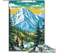 Puzzle da 1000 pezzi per adulti e adolescenti, paesaggio montano, Siberia, giocattoli, giochi educativi, antistress, interazione genitore-figlio, 26x38cm