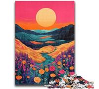 Puzzle da 1000 pezzi per adulti e adolescenti Paesaggio psichedelico per età 14 anni e oltre Giochi per famiglie Regali di Natale per donne 26x38cm