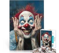 Puzzle da 1000 pezzi per adulti e adolescenti Pagliaccio malvagio e pazzo Fatto di legno per età 14+ Gioco di famiglia per e Un'opera d'arte misurare:50x75cm
