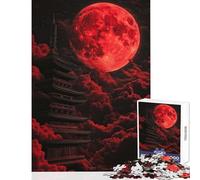 Puzzle da 1000 pezzi per adulti e adolescenti Pagoda della luna rossa decorazione per la casa giocattoli opere d'arte regali giochi divertenti migliorare l'amore tra coppie dimensioni 50x75cm
