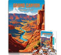 Puzzle da 1000 pezzi per adulti e adolescenti, Parco nazionale del Grand Canyon, giocattoli decorativi per la casa, antistress e per trascorrere il tempo libero (75x50cm)
