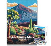 Puzzle da 1000 pezzi per adulti e adolescenti, Parco nazionale del Teide, Isole Canarie, Spagna, giochi educativi, analisi e logica, opera d'arte, regalo, dimensioni 38x26cm