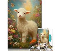 Puzzle da 1000 pezzi per adulti e adolescenti, Pecora, gioco stimolante, ideale come regalo per tutta la famiglia (75x50cm)