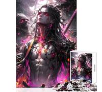 Puzzle da 1000 pezzi per adulti e adolescenti personaggi anime dark personaggi samurai giocattoli decorazioni da parete regali di Babbo Natale segreto giochi divertenti per migliorare l'amore