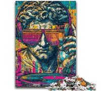 Puzzle da 1000 pezzi per adulti e adolescenti, Pop-art, statua del David di Michelangelo, decorazione artistica da parete e idea regalo di compleanno per amici, ufficio a casa, 50x75cm