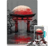 Puzzle da 1000 pezzi per adulti e adolescenti Portale Torii giapponese 1000 pezzi per adulti giocattolo educativo intellettuale decomprimente Decorazione perfetta 38x26cm