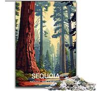 Puzzle da 1000 pezzi per adulti e adolescenti, poster del Parco Nazionale di Sequoia, gioco rompicapo, decorazione da parete, regali unici per compleanno e Natale (50x75cm) 1000 pezzi