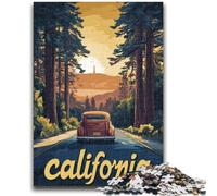 Puzzle da 1000 pezzi per adulti e adolescenti, poster del viaggio in California, design vivace e unico, esperienza di puzzle rilassante e stimolante (dimensioni 38x26cm)