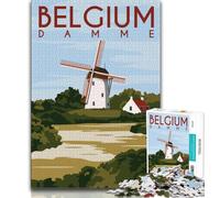 Puzzle da 1000 pezzi per adulti e adolescenti, poster di viaggi nel mondo, antistress, per ammazzare il tempo durante le vacanze, per migliorare l'amore tra coppie (75x50cm)