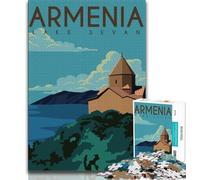 Puzzle da 1000 pezzi per adulti e adolescenti, poster di viaggi nel mondo, antistress, per ammazzare il tempo durante le vacanze, per migliorare l'amore tra coppie (75x50cm)