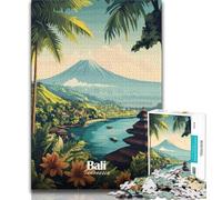 Puzzle da 1000 pezzi per adulti e adolescenti, poster di viaggio di Bali, Indonesia, per gioco educativo, giocattolo, regalo di compleanno, regali, arte murale (75x50cm)