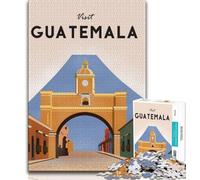 Puzzle da 1000 pezzi per adulti e adolescenti, poster di viaggio in Guatemala, giocattoli, giochi educativi, decorazioni per la casa e regali unici antistress (75x50cm)