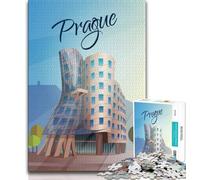 Puzzle da 1000 pezzi per adulti e adolescenti Praga, giocattoli educativi per l'apprendimento, giochi per famiglie che migliorano l'amore tra coppie (75x50cm)