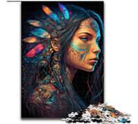 Puzzle da 1000 pezzi per adulti e adolescenti, principessa nativa americana, gioco per famiglie, arredamento e regali unici per la casa per bambini dai 14 anni (dimensioni 26x38cm)