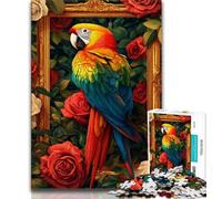 Puzzle da 1000 pezzi per adulti e adolescenti,puzzle a forma di pappagallo per adolescenti,giocattoli per la decorazione della casa,antistress e per trascorrere il tempo in casa (dimensioni 38x26cm)