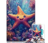 Puzzle da 1000 pezzi per adulti e adolescenti puzzle a forma di stella marina per adolescenti antistress per ammazzare il tempo durante le vacanze per migliorare l'amore tra coppie 26x38cm