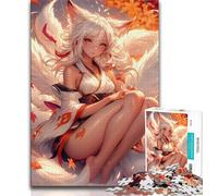 Puzzle da 1000 pezzi per adulti e adolescenti, puzzle anime per ragazze elfe e adolescenti, giocattoli per l'intrattenimento della famiglia con poster abbinato e foglio di quiz (dimensioni 75x50cm)