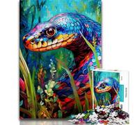 Puzzle da 1000 pezzi per adulti e adolescenti, puzzle colorati a forma di serpente, giocattoli da gioco, ogni pezzo è unico - gioco divertente e stimolante per tutta la famiglia (dimensioni 75x50cm)