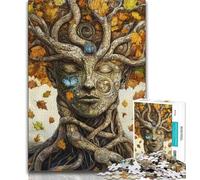 Puzzle da 1000 pezzi per adulti e adolescenti puzzle con albero e uomo giochi educativi decorazioni per la casa decorazioni e regali unici 75x50cm
