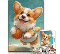 Puzzle da 1000 pezzi per adulti e adolescenti, puzzle con cani felici, antistress, per trascorrere il tempo libero e per l'interazione genitore-figlio (dimensioni 38x26cm)