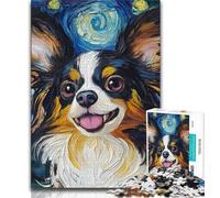Puzzle da 1000 pezzi per adulti e adolescenti puzzle con cani nel cielo notturno per adolescenti ideali come regali per tutta la famiglia per età 14 26x38cm