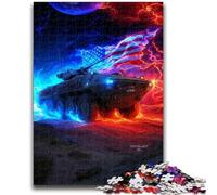 Puzzle da 1000 pezzi per adulti e adolescenti, puzzle con carro armato spaziale, giocattoli educativi per l'apprendimento, giochi per famiglie, regali e compleanni unici (75x50cm)