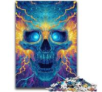 Puzzle da 1000 pezzi per adulti e adolescenti, puzzle con scheletro di fulmine per adolescenti, gioco stimolante, ideale come regalo per tutta la famiglia (75x50cm)
