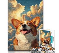 Puzzle da 1000 pezzi per adulti e adolescenti, puzzle Corgi in the Cloud per adulti, Relax Games è ideale come regalo per tutta la famiglia, 50x75cm