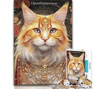 Puzzle da 1000 pezzi per adulti e adolescenti puzzle da sogno del Maine Coon regalo di compleanno regali arte murale per bambini dai 14 anni in su 75x50cm