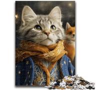 Puzzle da 1000 pezzi per adulti e adolescenti,puzzle del piccolo principe e del gatto per adolescenti,antistress,per ammazzare il tempo durante le vacanze,per migliorare l'amore tra coppie,38x26cm